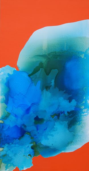 Kim Mikyung, Symphony of the Spirit, 2008, Mixed media on canvas,160 x 80 cm