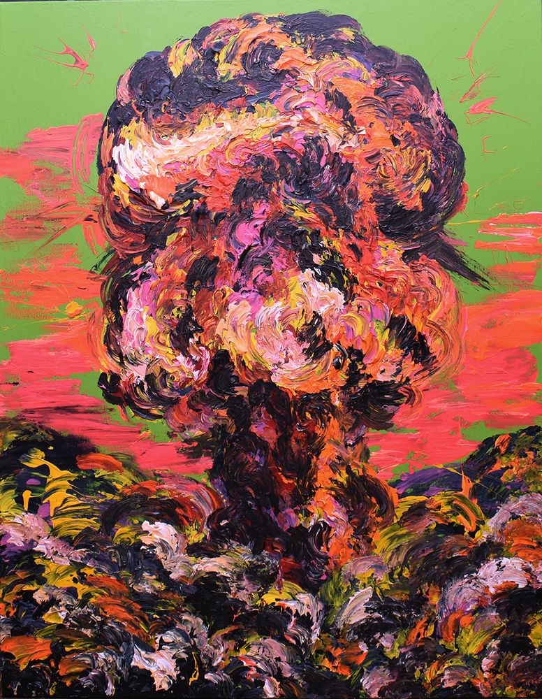 27. LSD, 2020, Acrylic on canvas, 117 x 91 cm