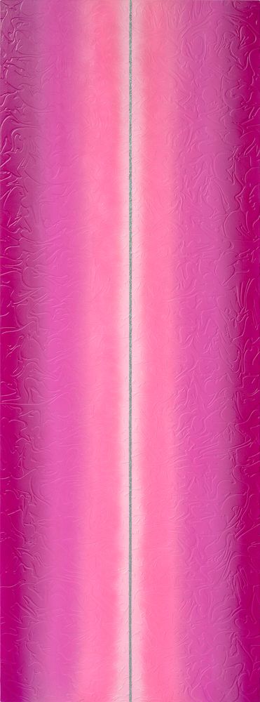 12. Crack of Time, 2021, hand cut PET film, acrylic and mixed media on canvas, 162 x 60 cm 