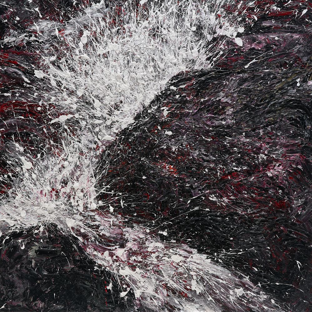 북촌리 22.12.07, 2023, Mixed media, 130.3 x 130.3 cm