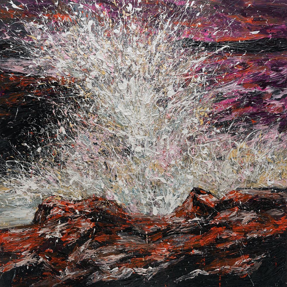 구엄리, 22.12.14, 2023, Mixed media, 227 x 181.8 cm