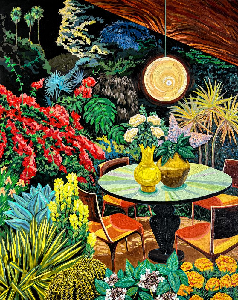 Evening, 2024, Acrylic on canvas , 152 x 123 cm